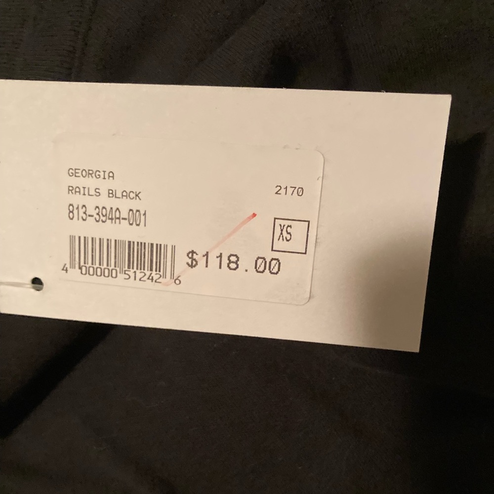 NWT Rails Georgia T-Shirt in Black. Size XS - Picture 9 of 9